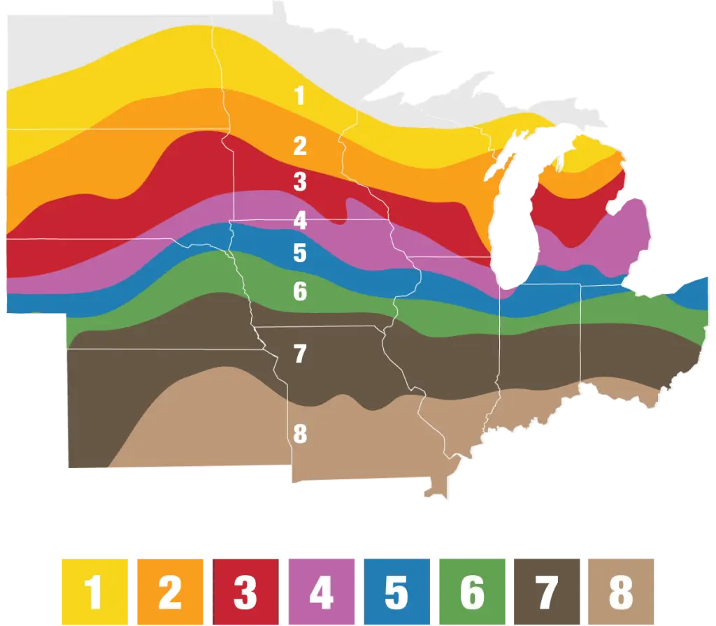 corn maturity map