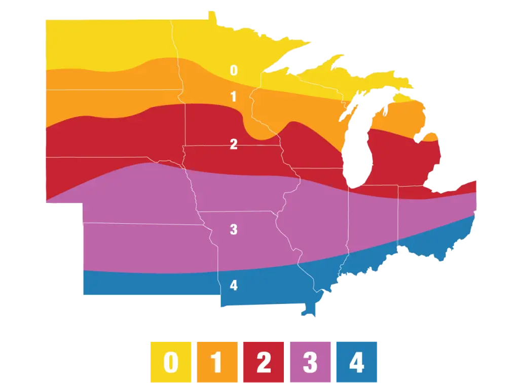 soybean maturity map