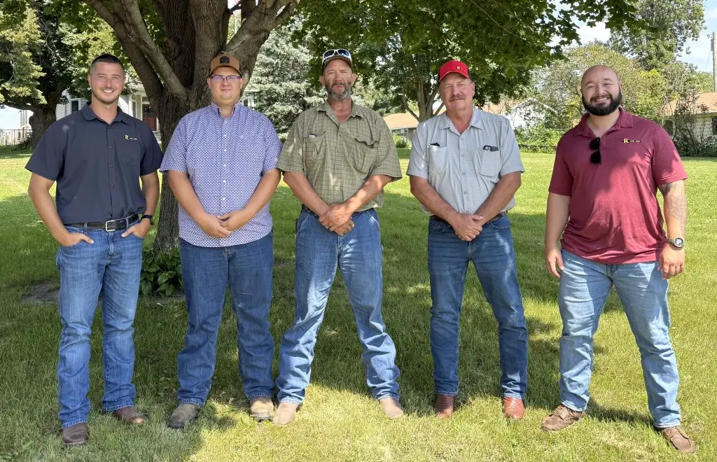 Brian and Cole Wiebensohn, Duane Groth, and Max Renk